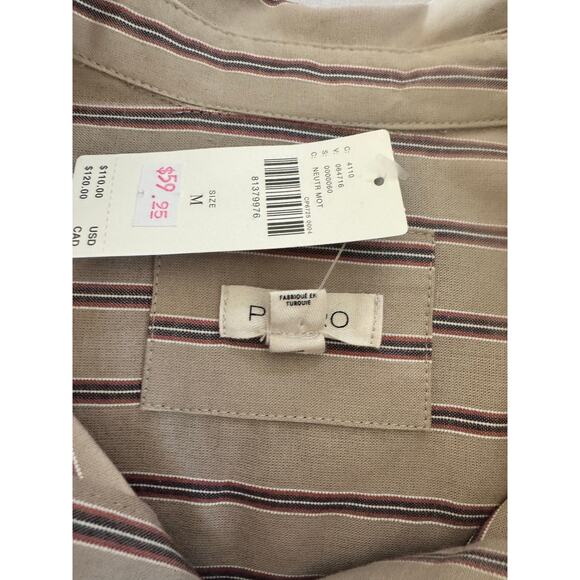 Pilcro by Anthropologie Women’s Bottom Down Shirt Stripe size M - Picture 7 of 8